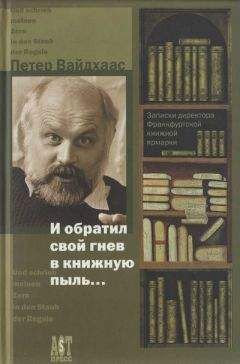 Петер Вайдхаас - И обратил свой гнев в книжную пыль...
